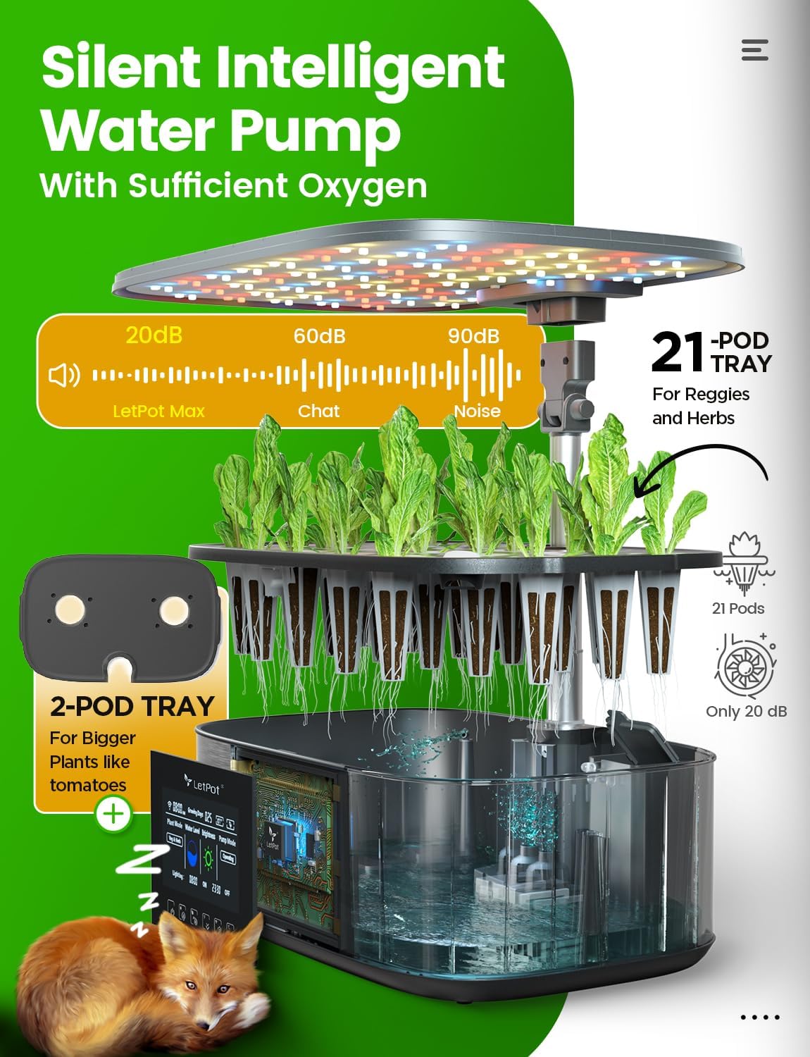 Hydroponics Growing System Kit 21 Pods