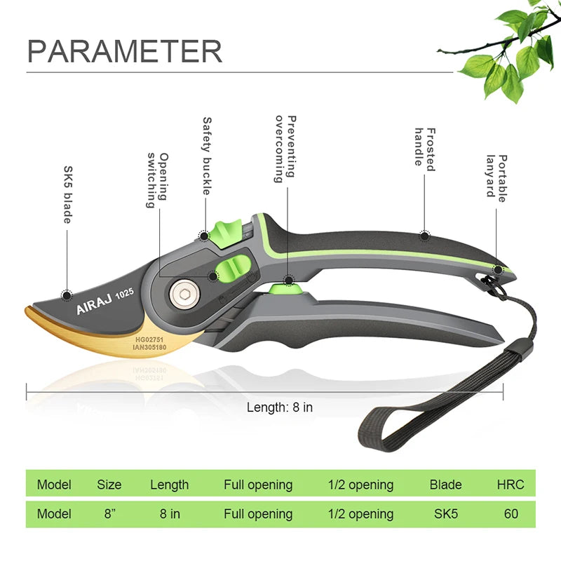 Horticulture Pruner Cut Shrub Garden Scissor