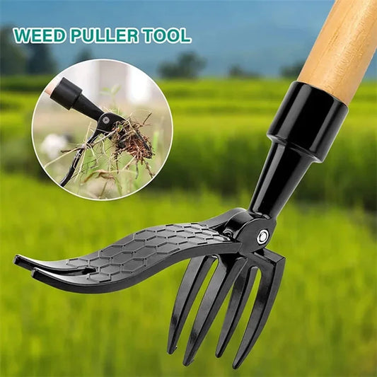 Stand Up Weed Puller Tool with Screw Holes Portable Weeding Head