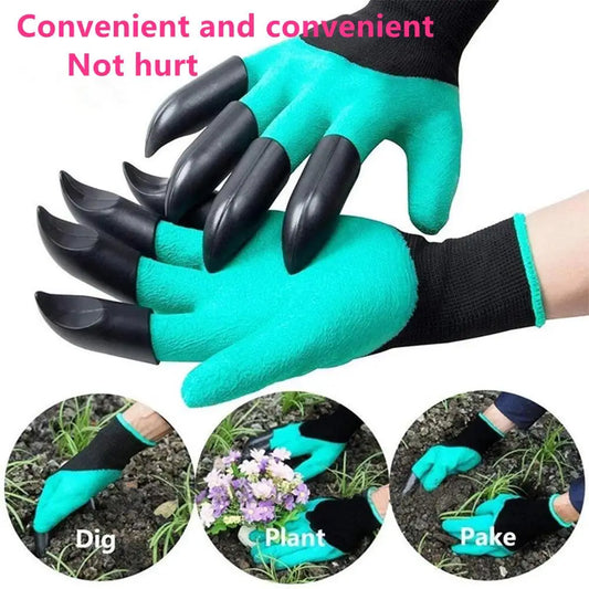 Gardening Gloves with Claws for Planting & Weeding