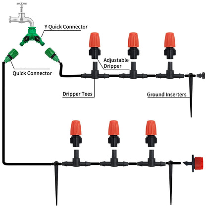 Irrigation System Garden Tools Drip Watering Kits